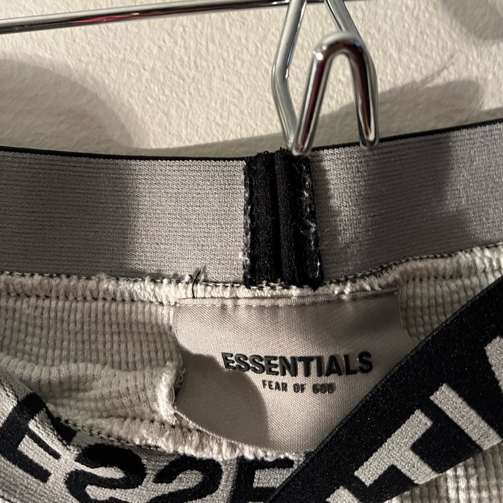 ESSENTIALS WAFFLE PANTS - Picture 3 of 4